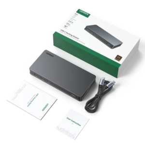 UGREEN USB-C TO 2*USB-A 3.1+USB-C 3.1+2*HDMI+2*DP+RJ45 GIGABIT+PD(100W) 4K@60HZ