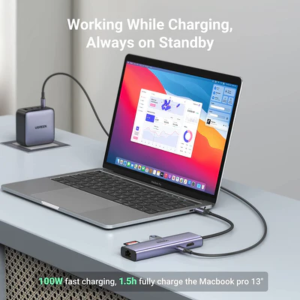 UGREEN HIGH END USB-C 7IN1 DOCKING 2*USB3.0+HDMI 4K@60HZ+RJ45 GIGABIT+SD&TF +PD