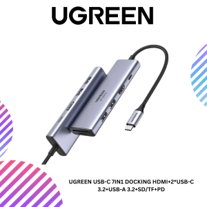 UGREEN USB-C 7IN1 DOCKING HDMI+2*USB-C 3.2+USB-A 3.2+SD/TF+PD