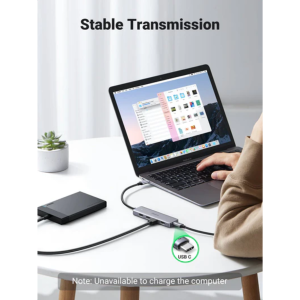 UGREEN USB-C 3.0 TO 4-PORT USB 3.0 HUB + USB-C POWER SUPPLY