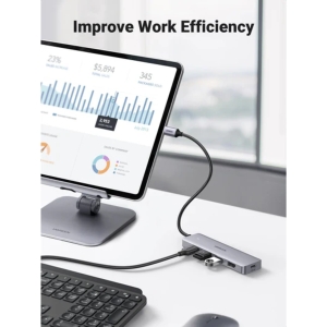 UGREEN USB-C 3.0 TO 4-PORT USB 3.0 HUB + USB-C POWER SUPPLY