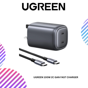 UGREEN 100W 2C GAN FAST CHARGER