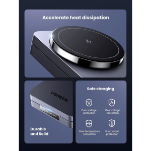 UGREEN 2-IN-1 WIRELESS CHARGER 15W QI2