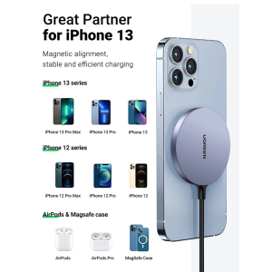 UGREEN QI2 15W MAGNETIC WIRELESS MAGSAFE CHARGER