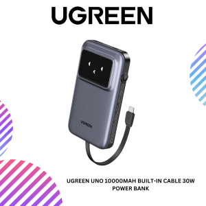 UGREEN UNO 10000MAH BUILT-IN CABLE 30W POWER BANK