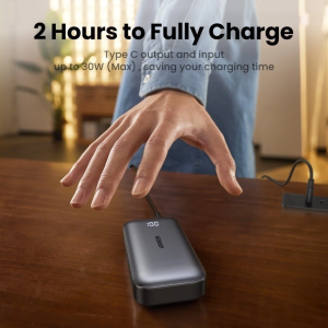 UGREEN NEXODE 10000MAH ULTRA-COMPACT TWO-WAY FAST CHARGING 30W POWER BANK (SPACE GRAY)