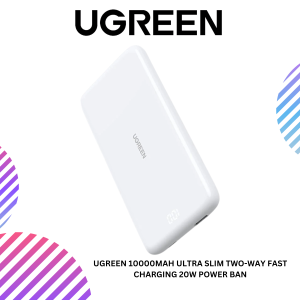UGREEN 10000MAH ULTRA SLIM TWO-WAY FAST CHARGING 20W POWER BAN