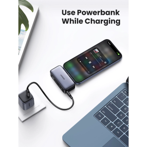 UGREEN NEXODE 5000MAH 20W POWER BANK WITH BUILT-IN USB-C CONNECTOR & KICKSTAND