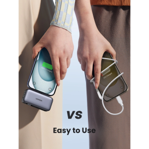 UGREEN NEXODE 5000MAH 20W POWER BANK WITH BUILT-IN USB-C CONNECTOR & KICKSTAND