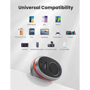 UGREEN 84W MAX DUAL USB-A QC + PD WITH EXTENSION SOCKET CAR CHARGER