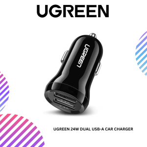 UGREEN 24W DUAL USB-A CAR CHARGER