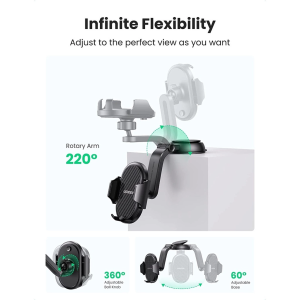 UGREEN WATERFALL-SHAPED SUCTION CUP PHONE MOUNT