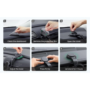 UGREEN WATERFALL-SHAPED SUCTION CUP PHONE MOUNT