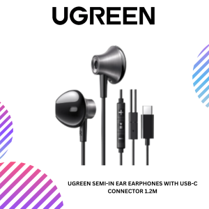 UGREEN SEMI-IN EAR EARPHONES WITH USB-C CONNECTOR 1.2M