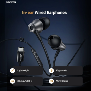 UGREEN SEMI-IN EAR EARPHONES WITH USB-C CONNECTOR 1.2M