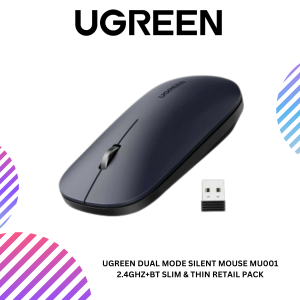ang copy - 2025-03-25T103049.833 UGREEN DUAL MODE SILENT MOUSE MU001 2.4GHZ+BT SLIM & THIN RETAIL PACK