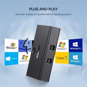 UGREEN USB 2.0 SHARING SWITCH 2X1 (BLACK)