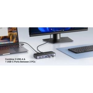 UGREEN 2 IN 4 OUT (3X USB-A, 1X USB-C) USB 3.0 SHARING SWITCH BOX