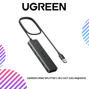 UGREEN USB-A 3.0 HUB TO 4 PORTS USB-A 3.0 ABS CASE -60cm(BLACK)