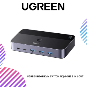UGREEN HDMI KVM SWITCH 4K@60HZ 2 IN 1 OUT