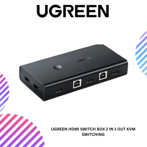 UGREEN HDMI SWITCH BOX 2 IN 1 OUT KVM SWITCHING