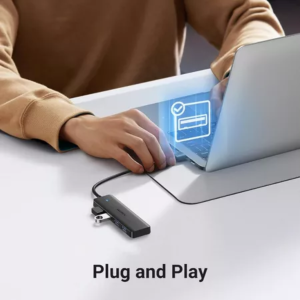 ang copy - 2025-03-26T110728.559 UGREEN USB-A 3.0 TO 4*USB-A 3.0 HUB - 15cm(BLACK)