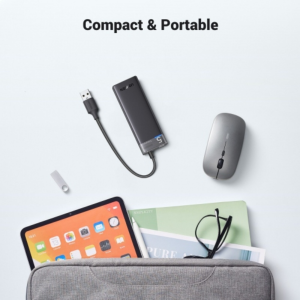 ang copy - 2025-03-26T111625.618 UGREEN USB-A 3.2 HUB TO 4*USB-A 3.2 WITH USB-C POWER SUPPLY (GREY)