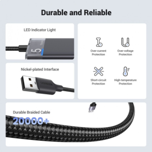 ang copy - 2025-03-26T111713.166 UGREEN USB-A 3.2 HUB TO 4*USB-A 3.2 WITH USB-C POWER SUPPLY (GREY)