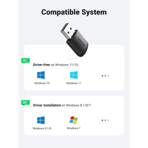 UGREEN USB-A AC650 DUAL BAND WIRELESS  ADAPTER