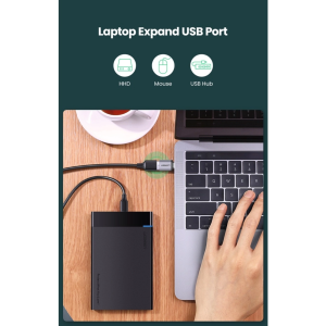 UGREEN USB-C 3.1 TO USB-A 3.0 FEMALE OTG ADAPTER CABLE WITH LANYARD (SPACE GRAY)