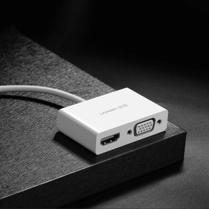 UGREEN USB-C TO HDMI + VGA CONVERTER (WHITE)