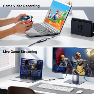 UGREEN USB-C+A 2.0 MALE VIDEO CAPTURE DEVICE TO HDMI FEMALE 1080P@30HZ