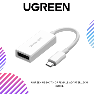 UGREEN USB-C TO DP FEMALE ADAPTER 15CM (WHITE)