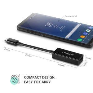 UGREEN USB-C TO DP FEMALE ADAPTER 15CM (WHITE)