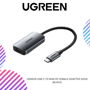 UGREEN USB-C TO MINI DP FEMALE ADAPTER 10CM (BLACK)
