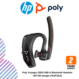 Poly Voyager 5200 USB-A Bluetooth Headset +BT700 dongle (7K2F3AA)