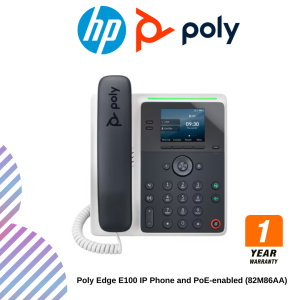 Poly Edge E100 IP Phone and PoE-enabled (82M86AA)