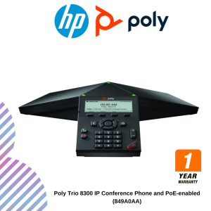 Poly Trio 8300 IP Conference Phone and PoE-enabled (849A0AA)