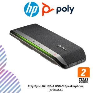 Poly Sync 40 USB-A USB-C Speakerphone (772C4AA)