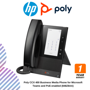 inc (23) Poly CCX 400 Business Media Phone for Microsoft Teams and PoE-enabled (848Z8AA)