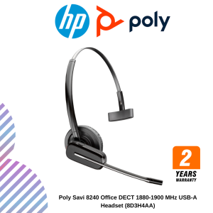 Poly Savi 8240 Office DECT 1880-1900 MHz USB-A Headset (8D3H4AA)