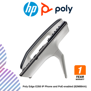 inc (24) Poly Edge E350 IP Phone and PoE-enabled (82M89AA)