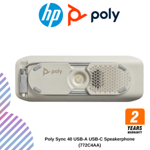 Poly Sync 40 USB-A USB-C Speakerphone (772C4AA)