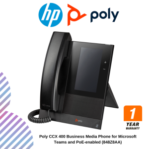 inc (24) Poly CCX 400 Business Media Phone for Microsoft Teams and PoE-enabled (848Z8AA)