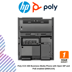 Poly CCX 400 Business Media Phone with Open SIP and PoE-enabled (849A1AA)