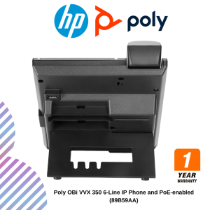 Poly OBi VVX 350 6-Line IP Phone and PoE-enabled (89B59AA)
