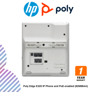 inc (25) Poly Edge E320 IP Phone and PoE-enabled (82M88AA)