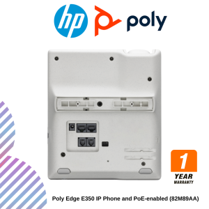 inc (25) Poly Edge E350 IP Phone and PoE-enabled (82M89AA)