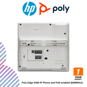 Poly Edge E450 IP Phone and PoE-enabled (82M90AA)