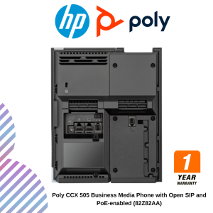 Poly CCX 505 Business Media Phone with Open SIP and PoE-enabled (82Z82AA)